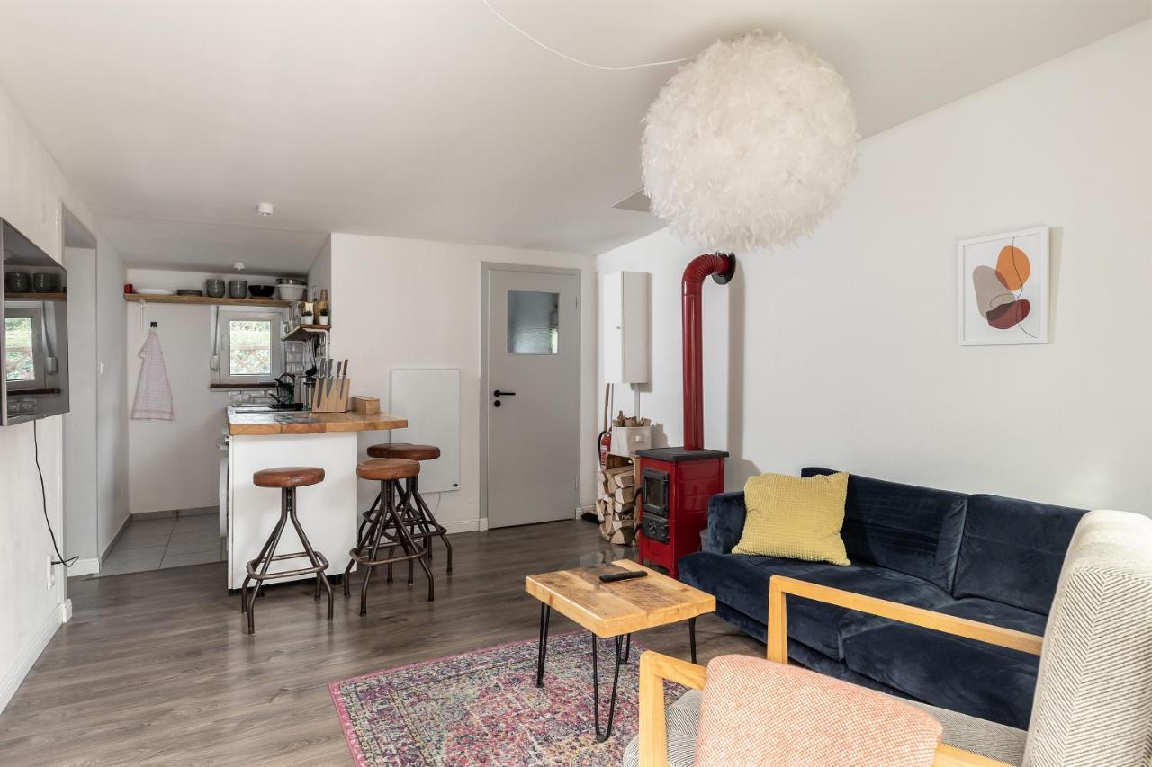 Gemutliches Tinyhouse Bungalow Mit Kamin & Sauna Am See Joachimsthal Extérieur photo